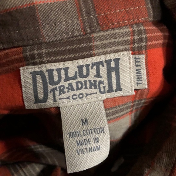 Duluth Trading Men's Button Front Plaid Flannel - Picture 5 of 5